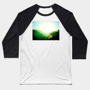 Palm Spring Sunset Baseball T-Shirt